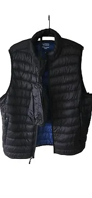 Men's Down Packable Vest Black Large Club Room • $19