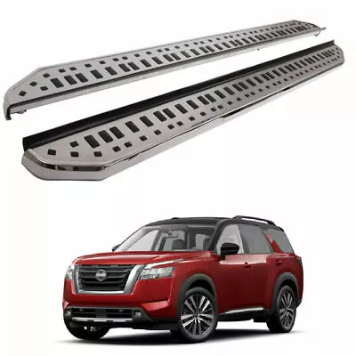 2Pcs Fixed Side Step Running Board Nerf Bar Fits For 2022 2023 Nissan Pathfinder • $701.89