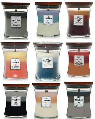 WoodWick Trilogy Medium 9.7 Oz Scented Jar Candle ~ Select Your Favorite(s) • $23.99