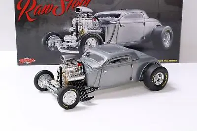 $197.07 • Buy 1:18 GMP Hot Rod 1934 Blown Altered Coupe - Raw Steel Limited Edition