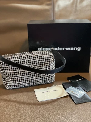 $650 • Buy Alexander Wang Medium Heiress Pouch In Rhinestone Mesh Bag