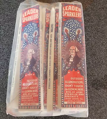 Vintage Leader Sparklers Fireworks 12 Empty Boxes Acme 4th Of July Patriotic • $189.99