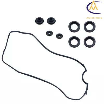 Valve Cover Gasket Set D15B2 D15B7 D16A6 For 1988-1995 Honda CRX Civic 1.5L 1.6L • $10.03