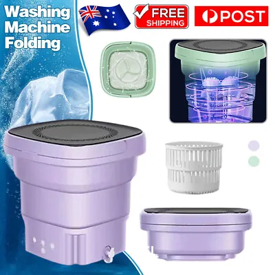 Mini Washing Machine Bucket Folding Portable Laundry Machine Clothes Washing • $25.99