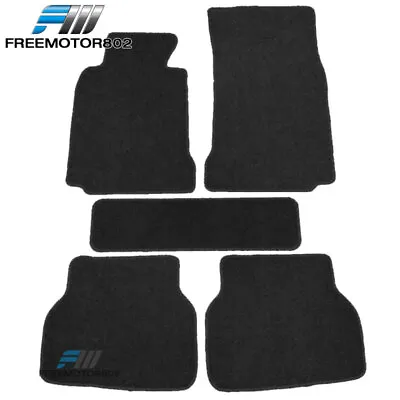 97-03 E39 5-Series Sedan Wagon Floor Mats Carpets Nylon 5PC Black FOR: (BMW) • $43.99