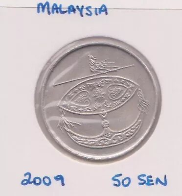 (H204-44) 2009 Malaysia 50 SEN Coin (AS)  • $1.41