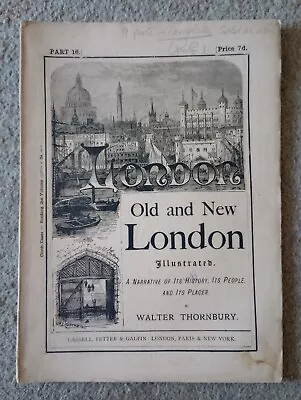 Old And New London Illustrated Journal - Walter Thornbury - Part 16 1874 • £7.20