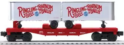 Lionel K-Line 6-21472 Ringling Bros Flatcar With 2 Trailer LN/Box • $33.12