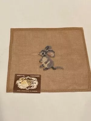 Elsa Williams Mouse Needlepoint Hand Embroidered Canvas - Finish With Own Yarn • $16.99