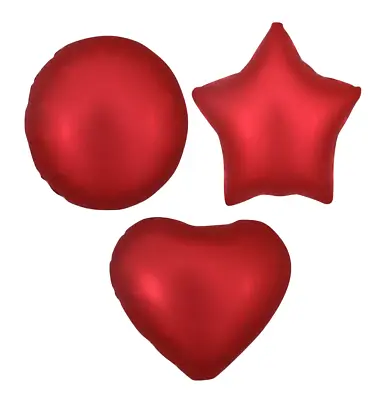Satin Luxe Metallic Heart Star Round Balloon • $3.35