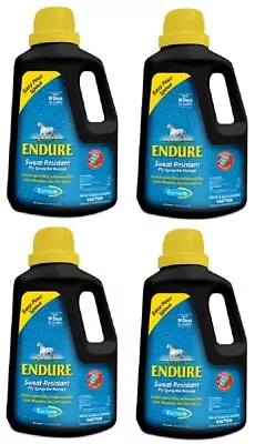 $524.89 • Buy (4) Ea Endure 100526253 Gallon Sweat Resistant 14 Day Fly Spray For Horses 