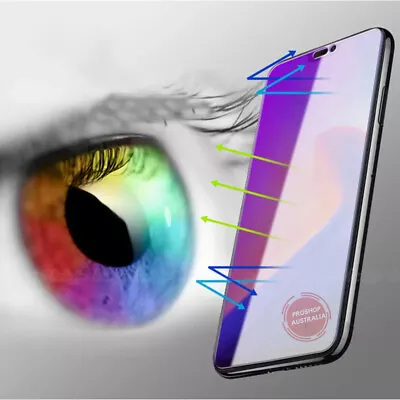 $3.75 • Buy 3x For IPhone 14 13 12 11 Pro Max XS XR Anti-Blue Light Tempered Glass Protector