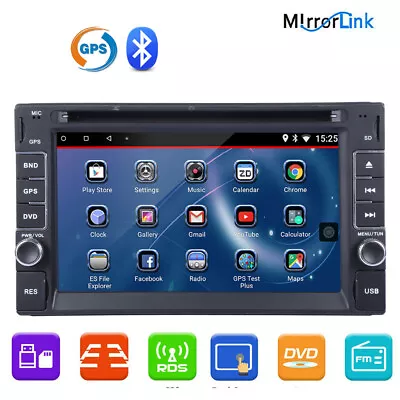 6.2  Touch Screen Double 2DIN Car DVD CD Radio Stereo Player GPS Navi HD Camera • $69.80