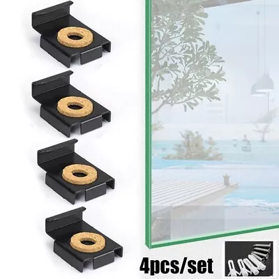 Rustproof Zinc Alloy Glass Wall Fixing Kit For Frameless Bathroom Mirror • £7.33