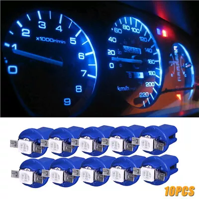 10x T5 B8.5D 5050 1-SMD LED Dashboard Dash Gauge Instrument Interior Light Bulbs • $7.63