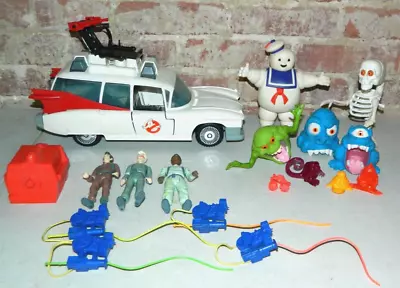 Vintage 1980s 1980's 1984 Kenner The Real Ghostbusters Figures Ghosts Ecto 1 Lot • $63