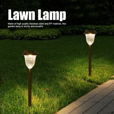 LED Solar Power Lawn Spot Lamp For Outdoor Yard Garden Landscape New • £25.70