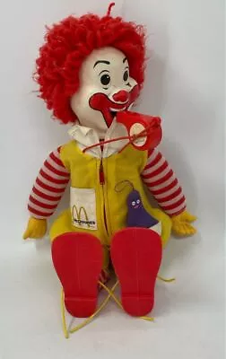 Vintage 1978 Ronald Mcdonald 20  Plush Stuffed Whistling Squeak Doll • $9.99