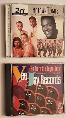 Lot Of 2 CD's - Motown 1960's Vol 1 And Hits From Legendary Vee Jay Records • $9.99