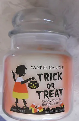 Yankee Medium Swirl  Trick Or Treat  Candy Corn & Buttercream (girl) Usa Label • £49.99