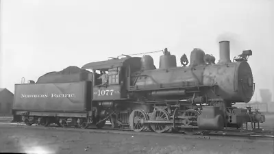 Northern Pacific NP Railroad 1077 0-6-0 Duluth MN 9-52 Negative 5764 • $14.99