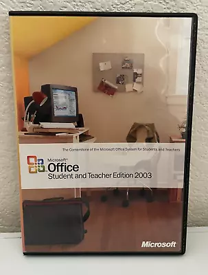 Microsoft Office Student And Teacher Edition 2003 Word Excel W/ Key Genuine • $14.99