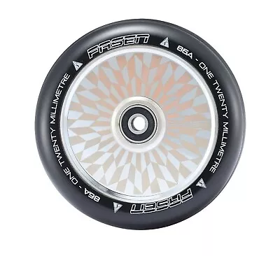 FASEN HYPNO HOLLOW CORE PRO SCOOTER WHEEL - 120mm - OFFSET CHROME • $29.99