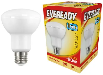 Eveready LED Opal R80 Bulb Edison Screw (ES) 10.5w (=60w) Warm White / 830 Bulb • £8.51