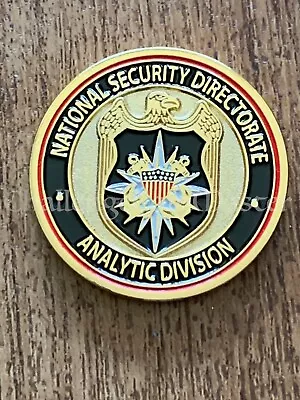 E79 NCIS National Security Directorate Analytic Division Challenge Coin • £28.49