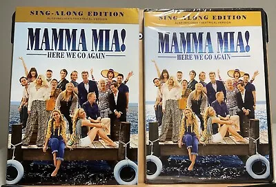 ‘Mamma Mia! Here We Go Again’ Sing Along Edition (DVD) Sealed DVD + Slip Cover • $4.50