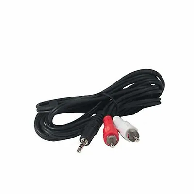 Uninex RS06: Stereo  Y  Adaptor Mini-Stereo Plug To 2 RCA Plugs - 6ft. (1.83m) • $6.49