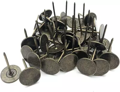 50Pcs 19Mmx30Mm Flat Head Upholstery Tacks Furniture Decor Nail Pushpins Thumb T • $16.99