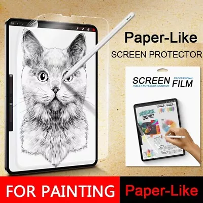 $15.95 • Buy Paper-Like Screen Protector PET IPad Air 4 Pro 2020 Air 10.9  12.9 11 10.5 10.2
