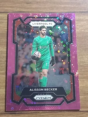 ALISSON BECKER 2023-24 Panini Prizm EPL Pink Breakaway Disco #/149 Liverpool • $20