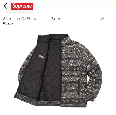 Supreme®/Missoni® Reversible Knit Jacket Style: Black XL • $499