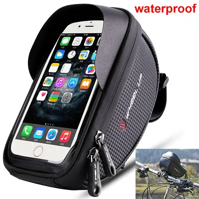 Waterproof Motorcycle Bike Cycling Handlebar Mount Holder Cell Phone Case Bag • $11.99