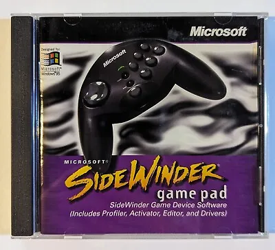 Microsoft Sidewinder Game Pad CD-ROM Software V 2.0 Windows 95 Vintage • $6.50