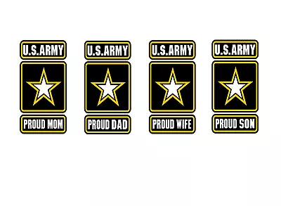 U.S Army Strong Proud Vinyl Decal Sticker Military Car Dad Mom Son Wife Active • $4.50