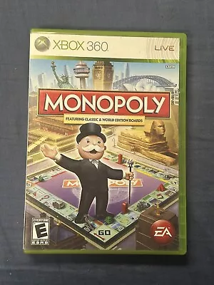 Monopoly (Microsoft Xbox 360 2008) Complete W/ Manual - Tested! • $8.97