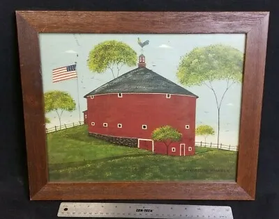 Red Round Barn Painting By Warren Kimble Print • $15