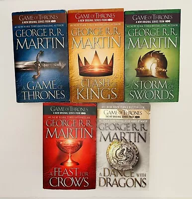 Game Of Thrones 1-5 Set Martin PB Lot A Song Of Ice And Fire Series Dance Feast • $16.80