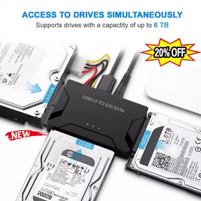 For Zilkee Ultra Recovery Converter USB3.0 To SATA/IDE Hard-drive Disk Adapter • $30.79