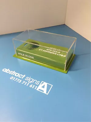 £15 • Buy GOLF BALL Personalised Display CASE Your Name Course Date Hole In ONE