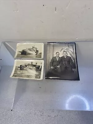 1945 Vintage Black & White Firetruck Photograph Original Snapshot • $10.98