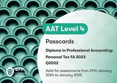 AAT Personal Tax: Passcards By BPP Learning Media NEW Book FREE & FAST Deliver • £11