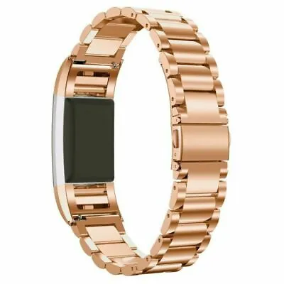 $17.61 • Buy Luxury Stainless Steel Wrist Watch Band Strap Clasp For Fitbit Charge 2 3 4 5