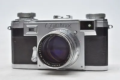 [N.MINT Contax Zeiss Ikon IIa Black Dial W/ Sonnar 50mm F1.5 Lens Japan #4032 • $1127.88