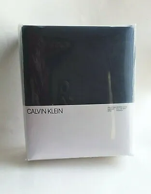 $19.95 • Buy New CALVIN KLEIN Harrison FULL Flat Sheet Navy Blue Modern Cotton