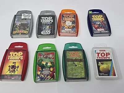 Top Trumps Marvel DC Star Wars Lord Of The Rings The Incredibles X 8 Top Trumps • £13.99
