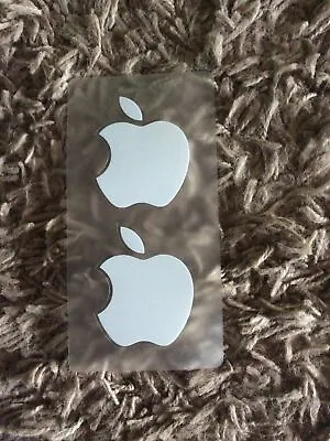 Brand New Never Used White Apple Logo Stickers Two IPhone/iPad/iPod/Macbook • £2